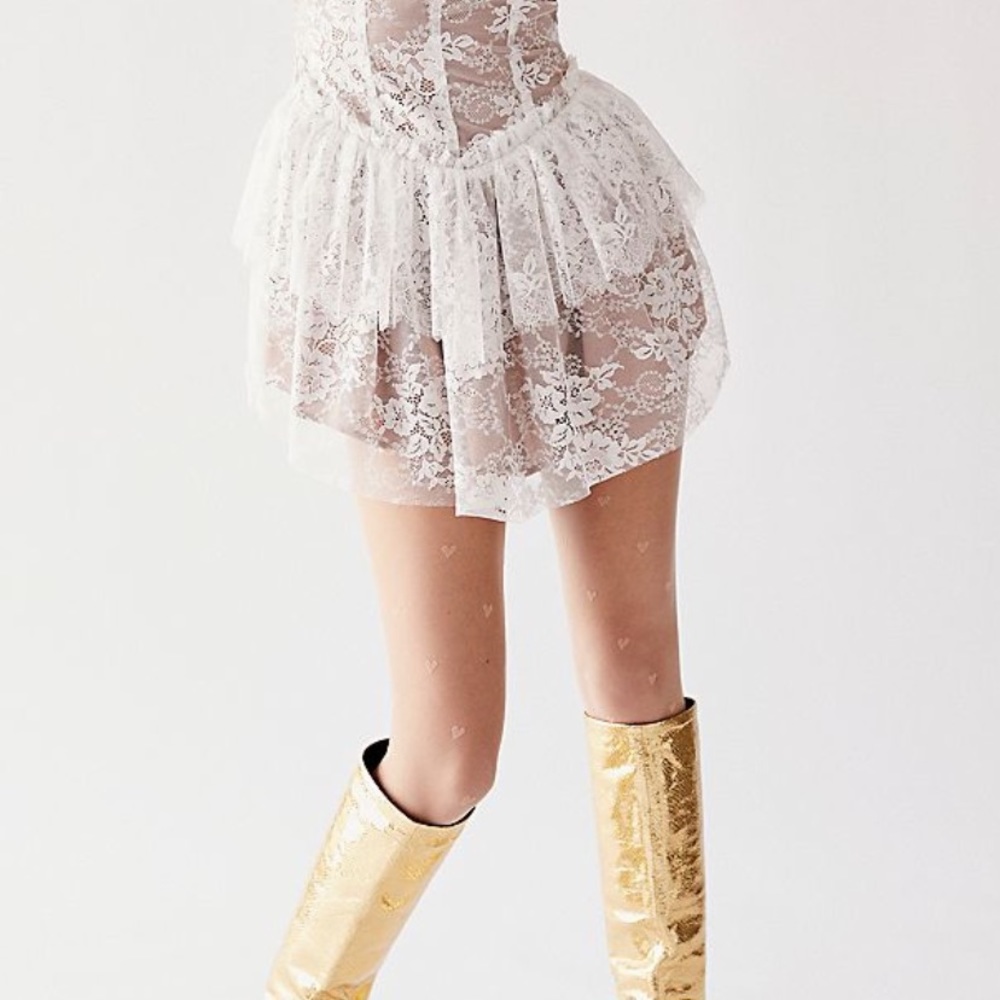 FOR LOVE AND LEMONS 🍋 VERBENA LACE TIERED DRESS - Picture 4 of 10